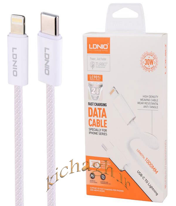 LC901-IP-003 کابل آیفون تایپ سی به لایتنیگ