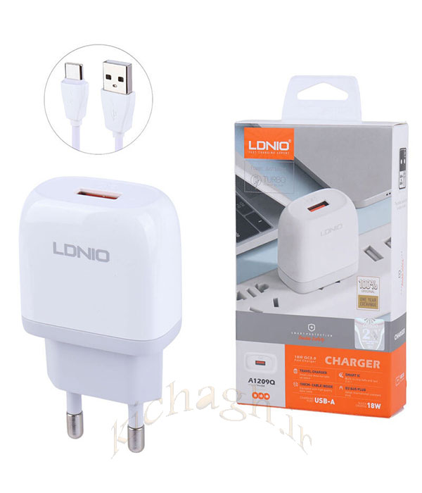 شارژر-LDNIO-A1209Q-05 شارژر الدینیو A1209